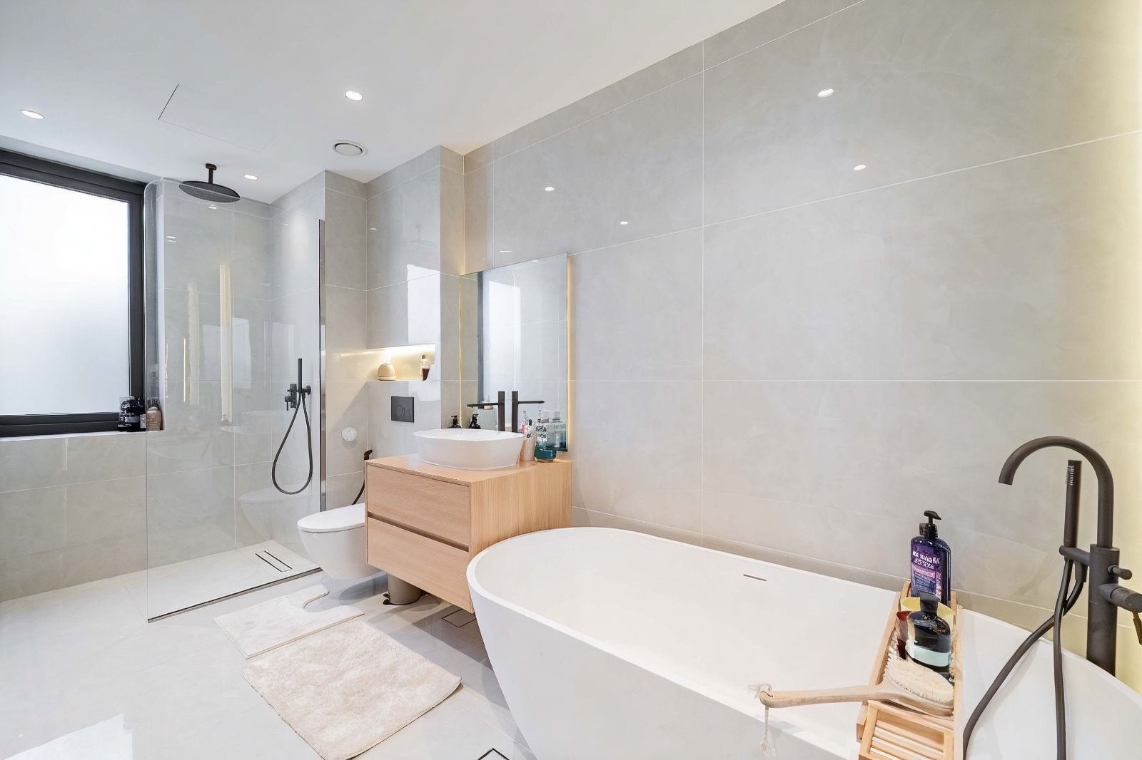 Master ensuite with freestanding tub and BAGNO fittings