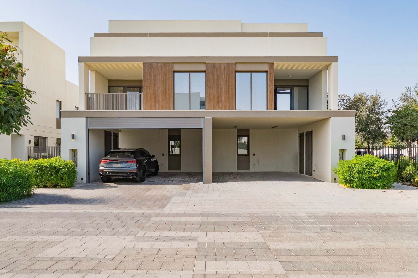 Front exterior of the villa