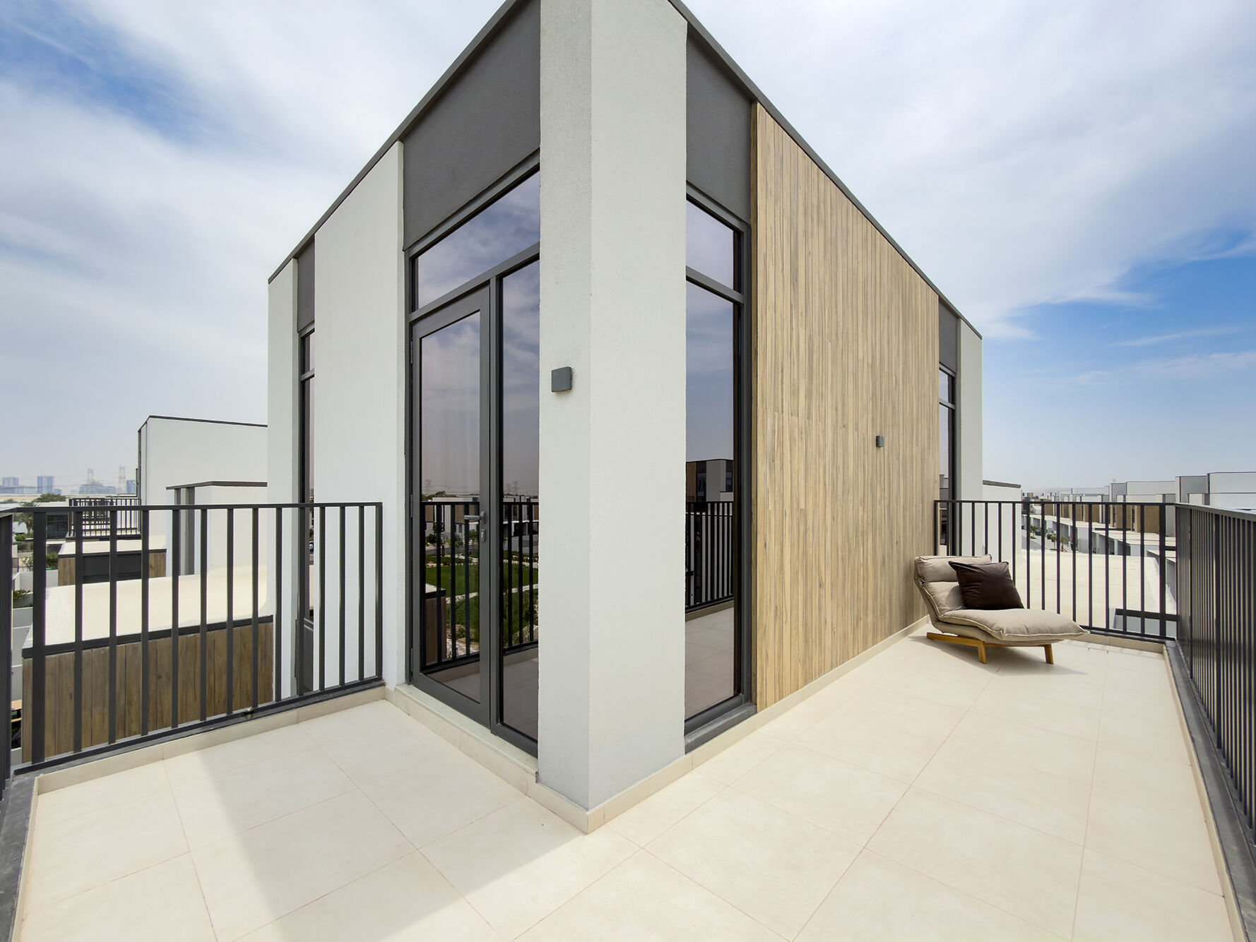 Rooftop terrace corner